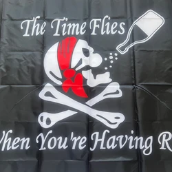 YIXIN 90x150cm diadema grande con calavera, huesos cruzados, bandera de piratas, Jolly Roger Roger, colgante con ojal