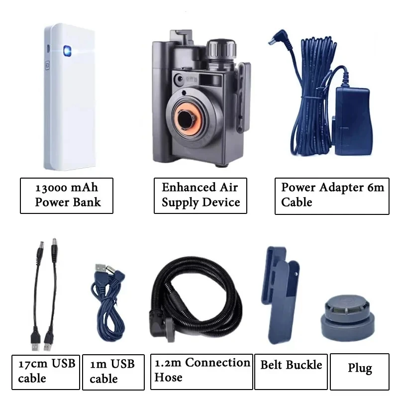 Banco de energía eléctrico de Gas de cara completa para pulverización, suministro auxiliar de pintura de aire, pulido, recargable, 6800 - imagen 4