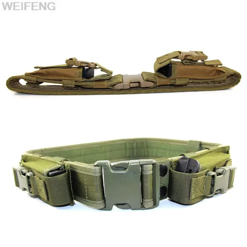 Cinturón táctico de seguridad para hombres, sistema de equipo de caza, soporte de cintura, servicio de combate militar, cinturón de utilidad con bolsa de revista de 9mm, nuevo - imagen 4