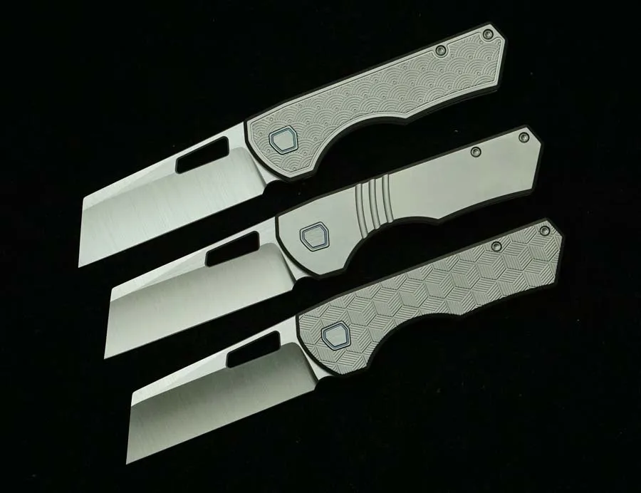 VANAX Yeager-M V3 Cuchillo plegable EDC de titanio para camping - imagen 2