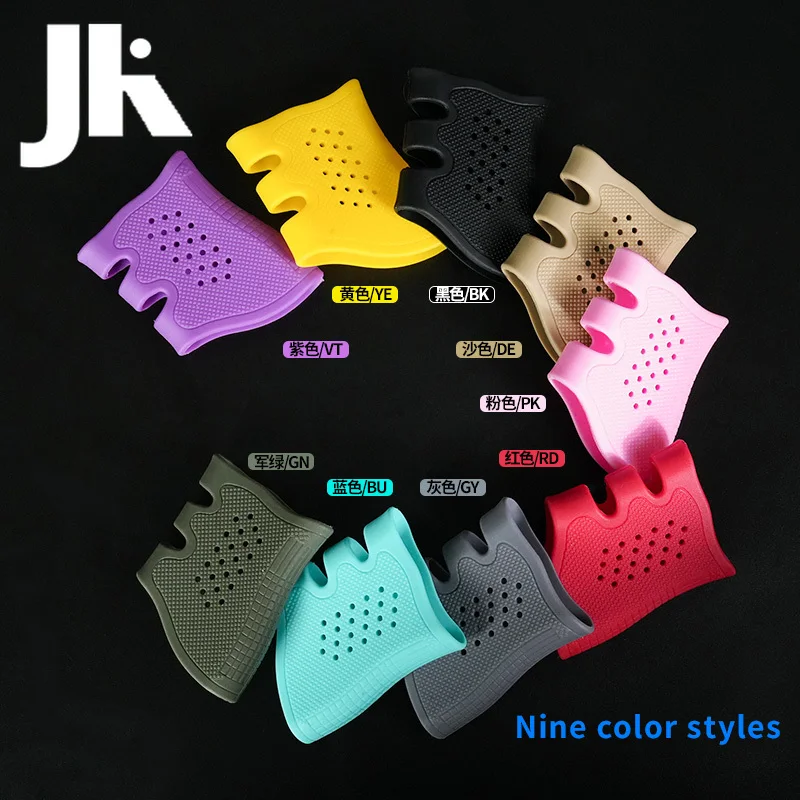 Funda de agarre antideslizante de goma para pistola táctica, guante protector transpirable antideslizante para AR15 HK416 G17 G19 G22, accesorio de caza - imagen 4