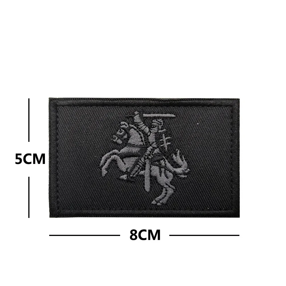 Brazalete reflectante de los países bálticos, Parche de gancho y bucle, parche bordado de bandera nacional, pegatina de insignia de moral militar - imagen 5