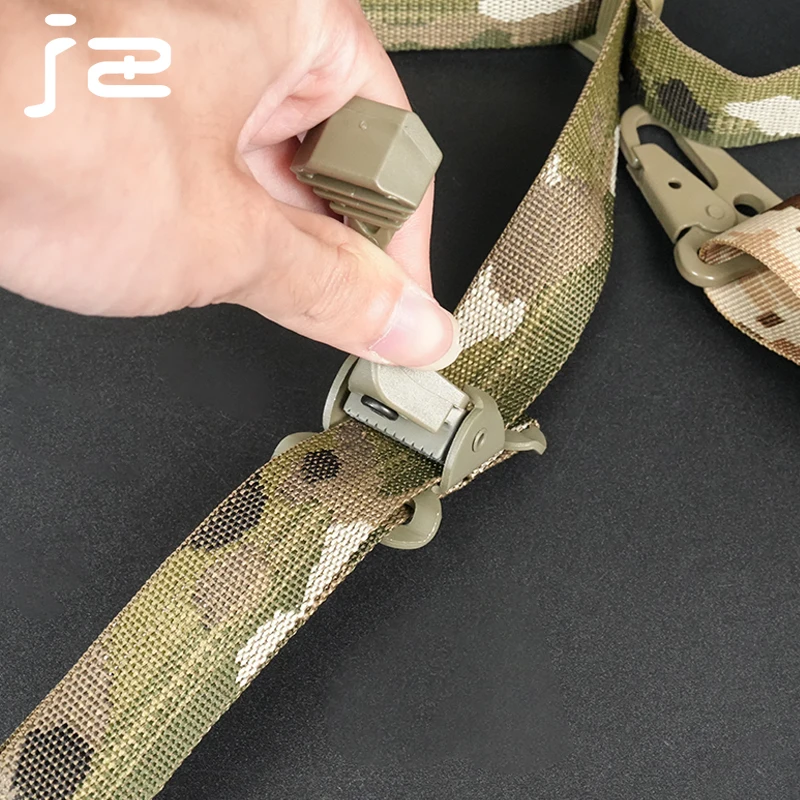 Hebilla de acero táctica, hombreras de 2 puntos, correa de engranaje, equipo de tiro, eslinga ajustable de 100MM ~ 150MM, aceptable, 10kg - imagen 2