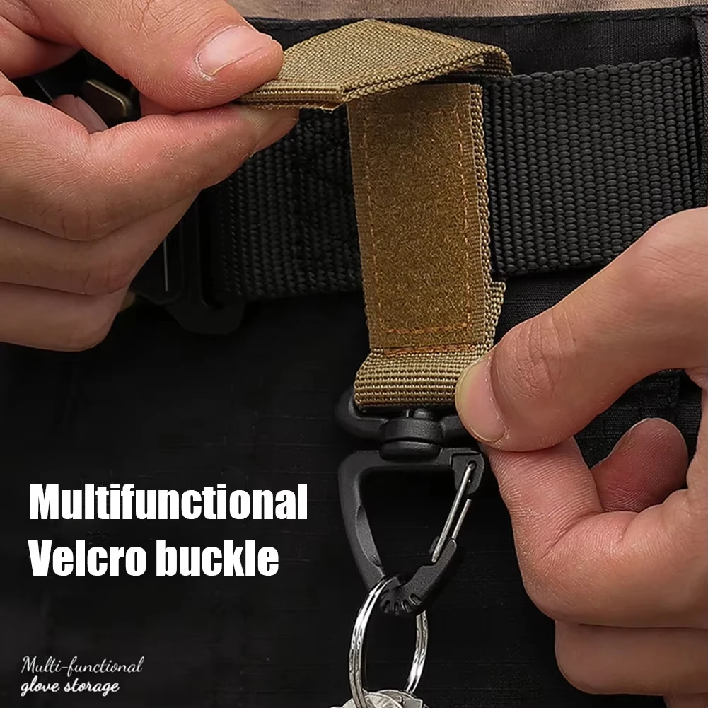 1-10 Uds. Correa con hebilla colgante de nailon mosquetones militares hebilla táctica Clips para cinturón llavero ganchos para colgar para acampar herramienta de Camping - imagen 2