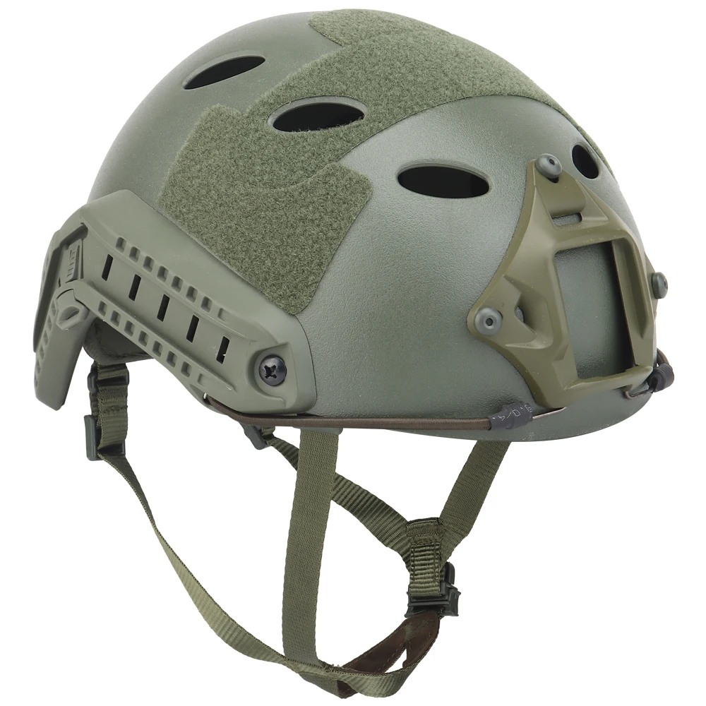 Casco táctico rápido PJ, protector Militar Airsoft Paintball, transpirable, salto rápido, equipo de amortiguación de seguridad