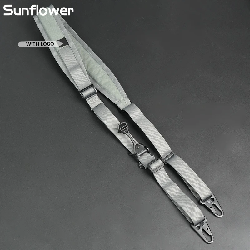 Hombreras tácticas de acero de 2 puntos, accesorios de equipo de eslinga, correas ajustables para equipo de tiro, correas de hombro aceptables de 10kg - imagen 3