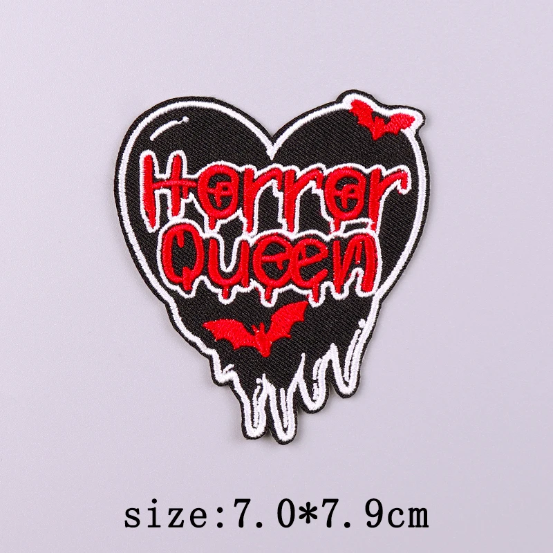 Parche Punk de Hip Hop para planchar en la ropa, parches bordados de esqueleto de calavera en la ropa, parche Fusible para Pegatinas de ropa - imagen 5