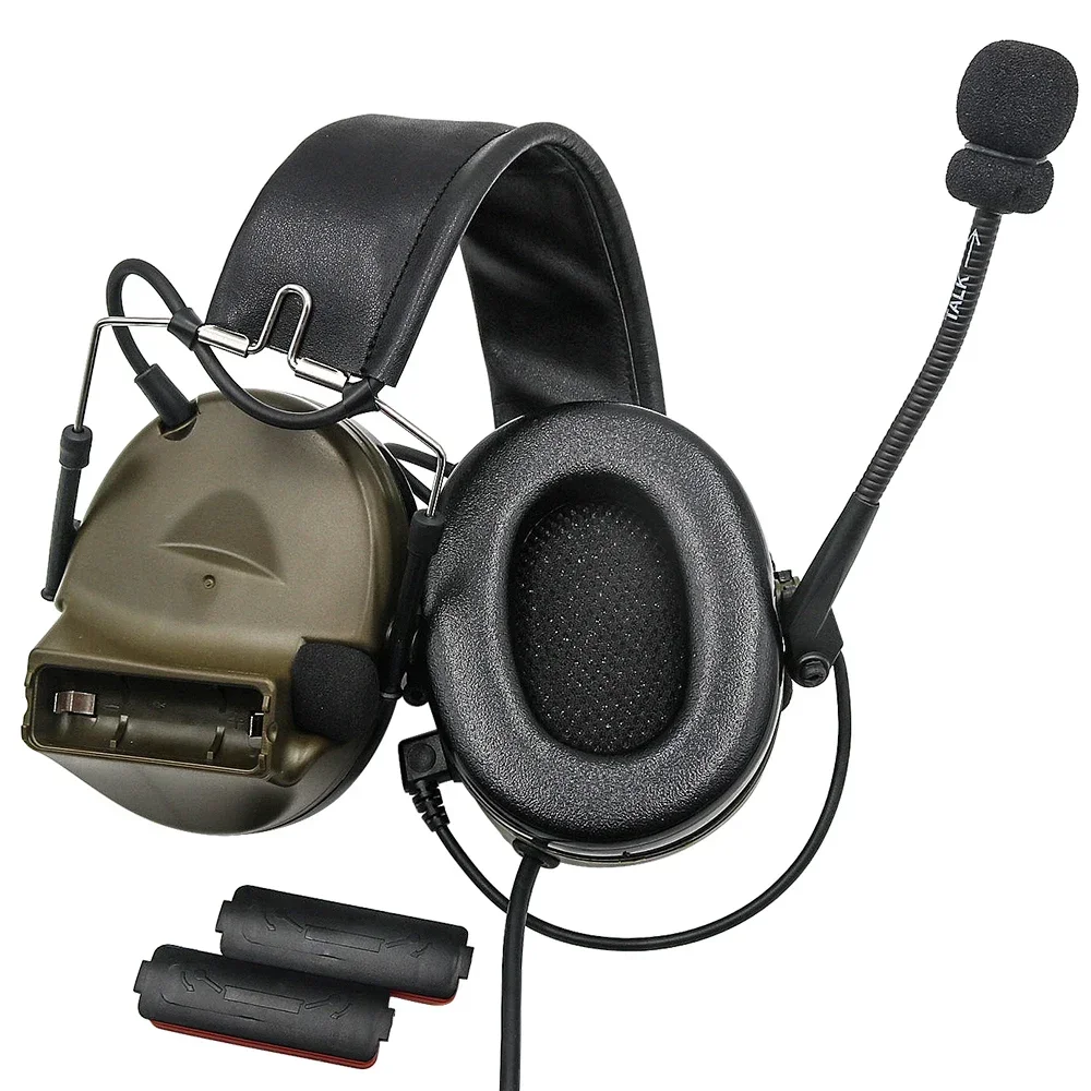 TCIHEADSET auriculares tácticos Comta II Airsoft auriculares militares auriculares con reducción de ruido caza protección auditiva orejeras - imagen 4