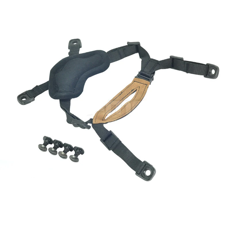 Casco táctico con suspensión General, correa ajustable en forma de X, accesorio para casco para caza, tiro, escalada y combate - imagen 3