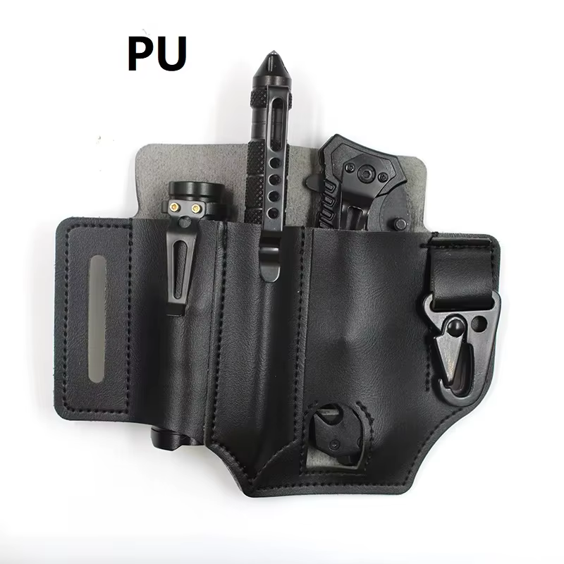 Bolso táctico de cadera en cuero – Riñonera EDC para herramientas - imagen 5