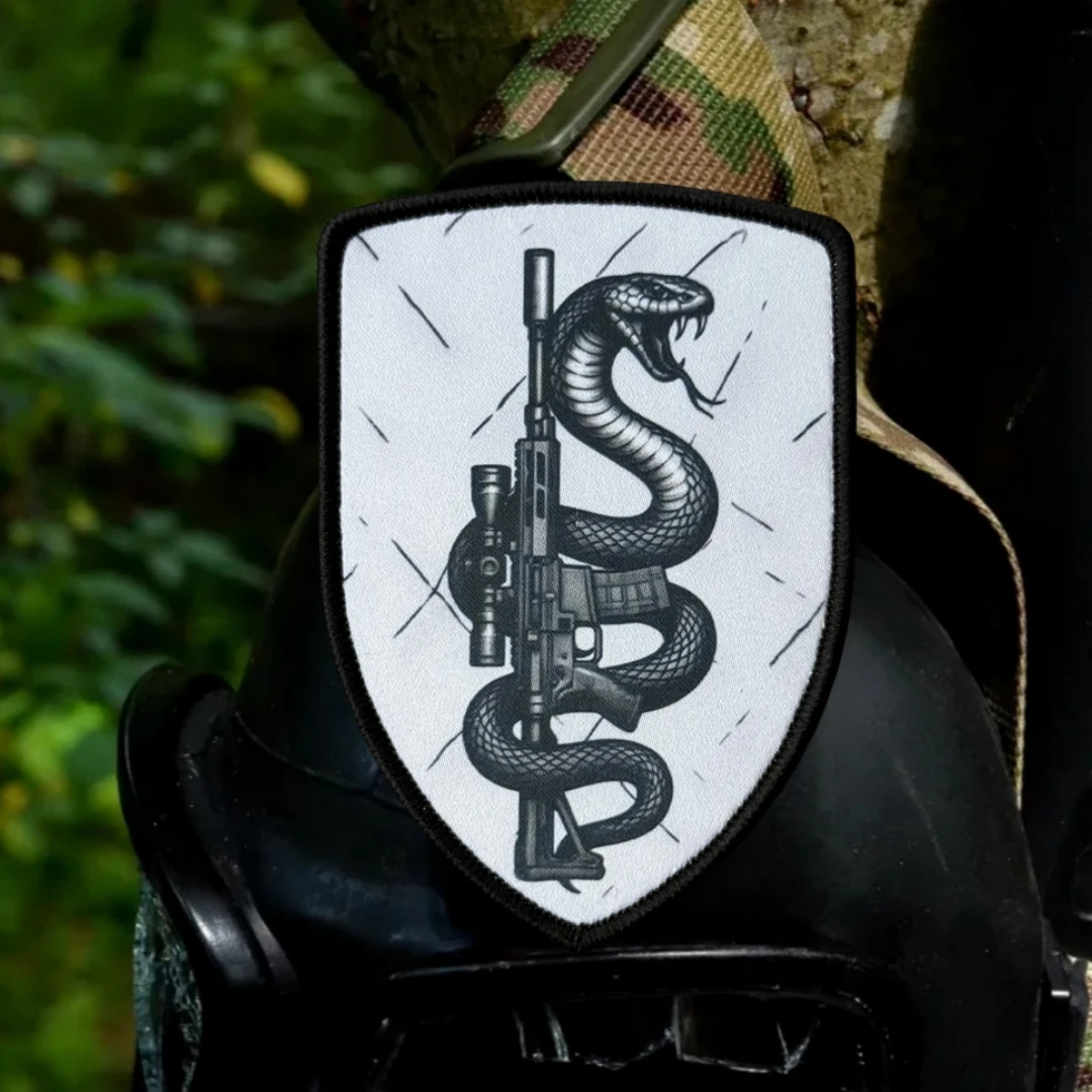 Parche táctico "Sniper" Chevron Morale, parches de gancho y bucle impresos para ropa, brazalete militar táctico, pegatina para mochila - imagen 4