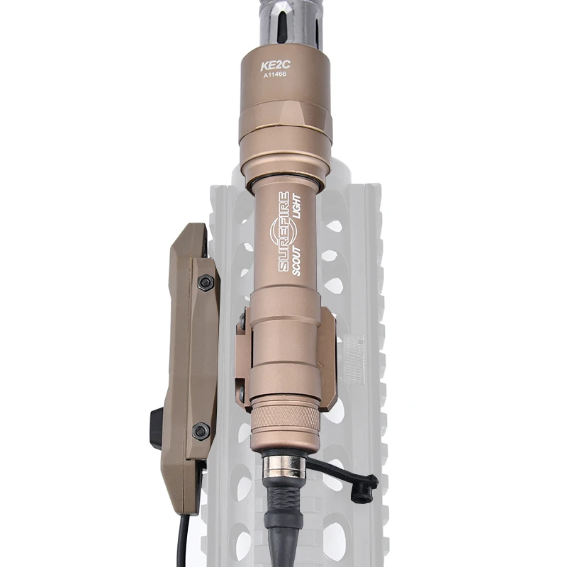 Táctico Airsoft Surefir M600 M600U con interruptor Dual, arma Scout, linterna potente, caza al aire libre, ajuste de riel Picatinny de 20mm - imagen 4