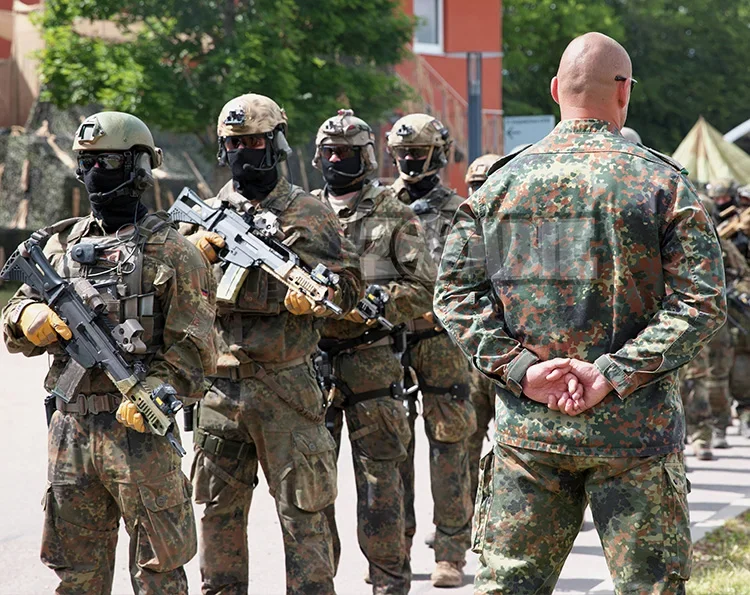 Pantalones de pierna recta con múltiples bolsas, equipo de combate táctico alemán, Jungle, desierto, Ksk Spot - imagen 5