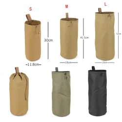 Bolsa de almacenamiento de cubo con cordón portátil de nailon, chaleco táctico de caza, accesorios, paquete suave impermeable, bolsa para la boca