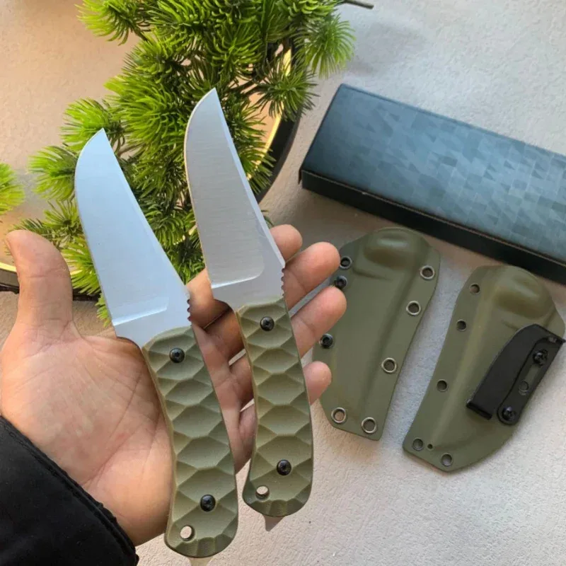 Cuchillo recto para exteriores, cuchillo táctico afilado, cuchillo de supervivencia todo en uno para supervivencia en el desierto, cuchillo de fruta portátil para acampar