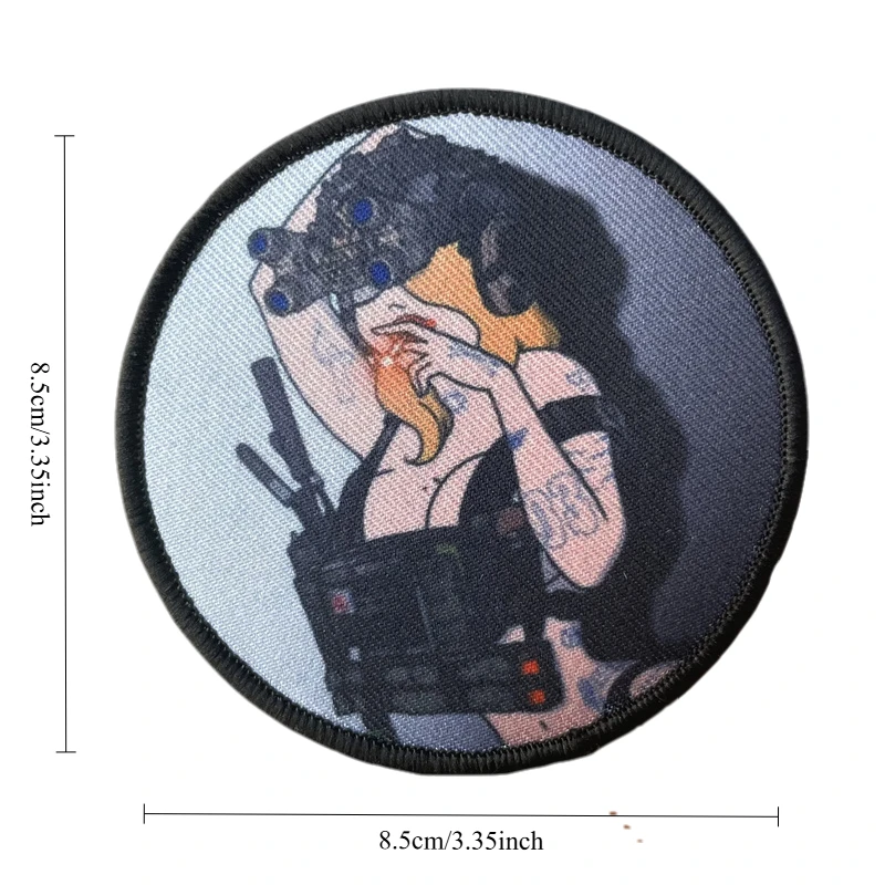 Parche táctico de belleza para fumar "Los", brazalete militar con gancho y bucle, insignia de moral, mochila para exteriores, accesorios para sombrero, pegatinas - imagen 3