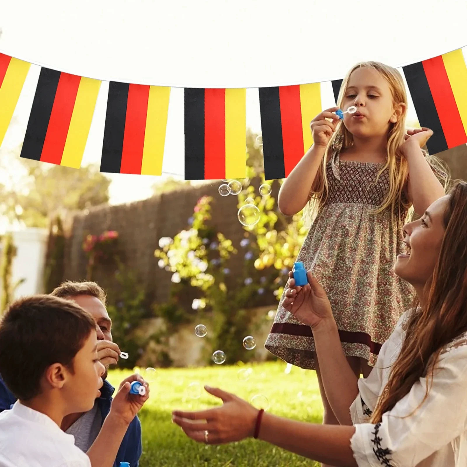Bandera de Alemania 14x21cm 20pcs/lot bandera de Alemania banderbanderbandera fiesta fiesta para decoración - imagen 4