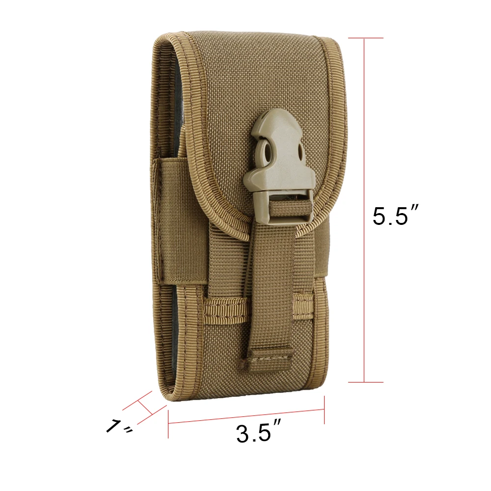 Bolsa táctica para teléfono móvil con hebilla de 4,7 pulgadas, billetera portátil, paquete de cintura para tarjeta, estuche de transporte de nailon para deportes al aire libre - imagen 2