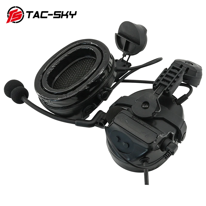 TS TAC-SKY casco táctico ARC Rail adaptador soporte versión COMTA III cancelación de ruido captación Airsoft auriculares C3 - imagen 4