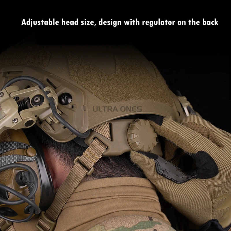 Cascos Airsoft CS, sistema de suspensión ajustable, correa para la barbilla, cascos tácticos FAST SF, caza al aire libre, tiro, casco medio cubierto - imagen 5