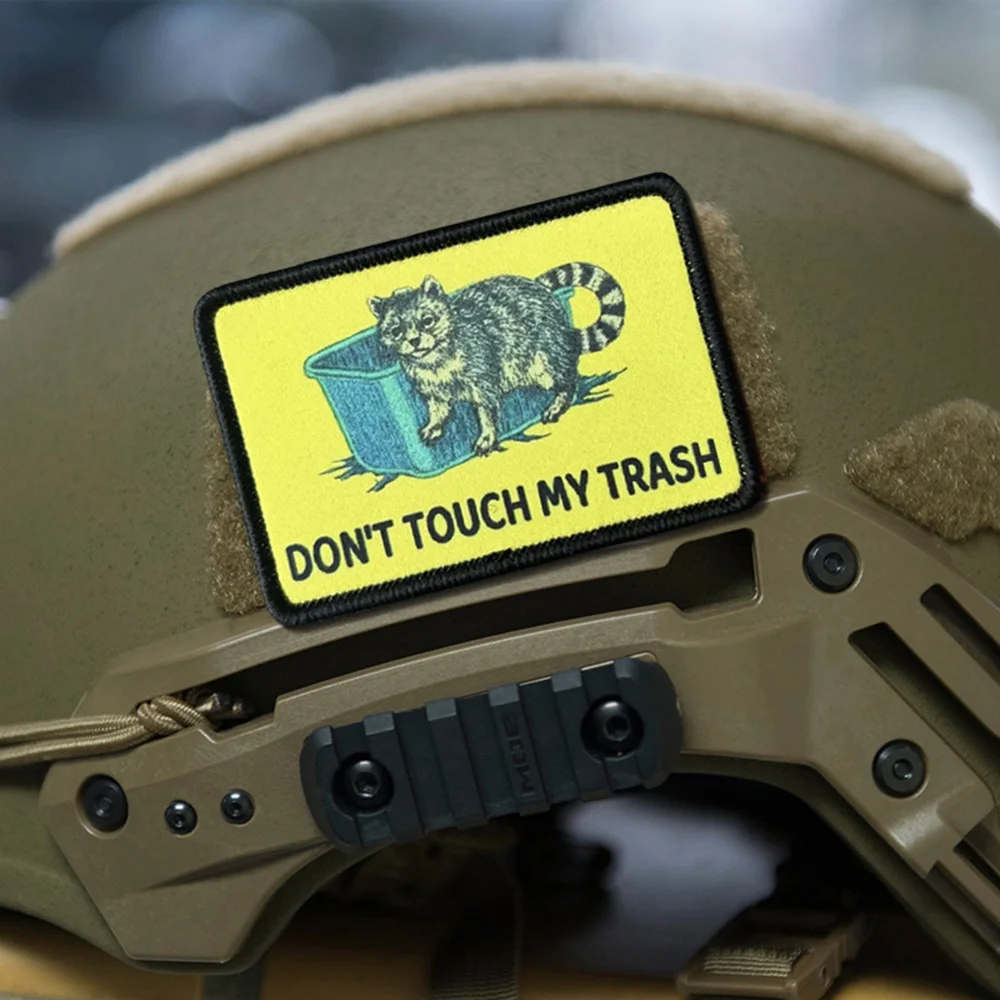 Parche táctico de gato de dibujos animados, parches de gancho y bucle, insignia de moral militar, brazalete del ejército, pegatinas para mochila - imagen 3