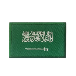 Parche bandera Arabia Saudita – Insignia moral bordada con velcro