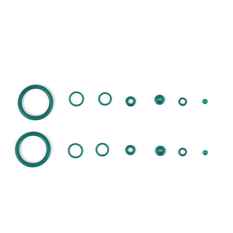 Pistola tórica de goma de flúor para revista táctica Airsoft, juego de 17 juntas de sellado de anillo de silicona plana verde para GBB Marui TM Glock - imagen 5