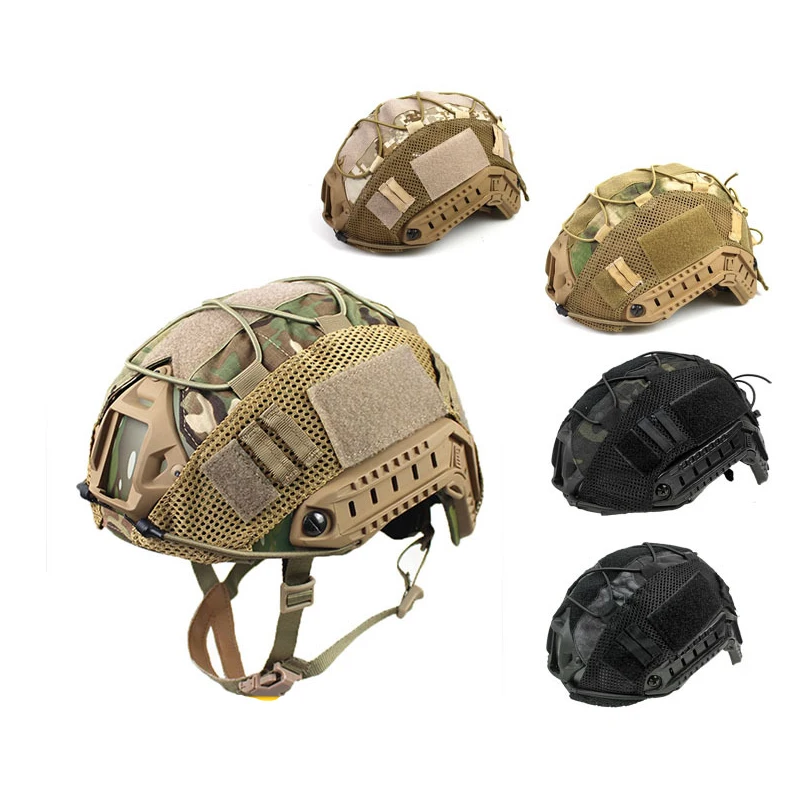 Cubierta de casco rápido Multicam, accesorios de caza Airsoft, tela de casco de batalla de guerra CS para casco táctico Ops-Core FAST PJ BJ MH - imagen 2