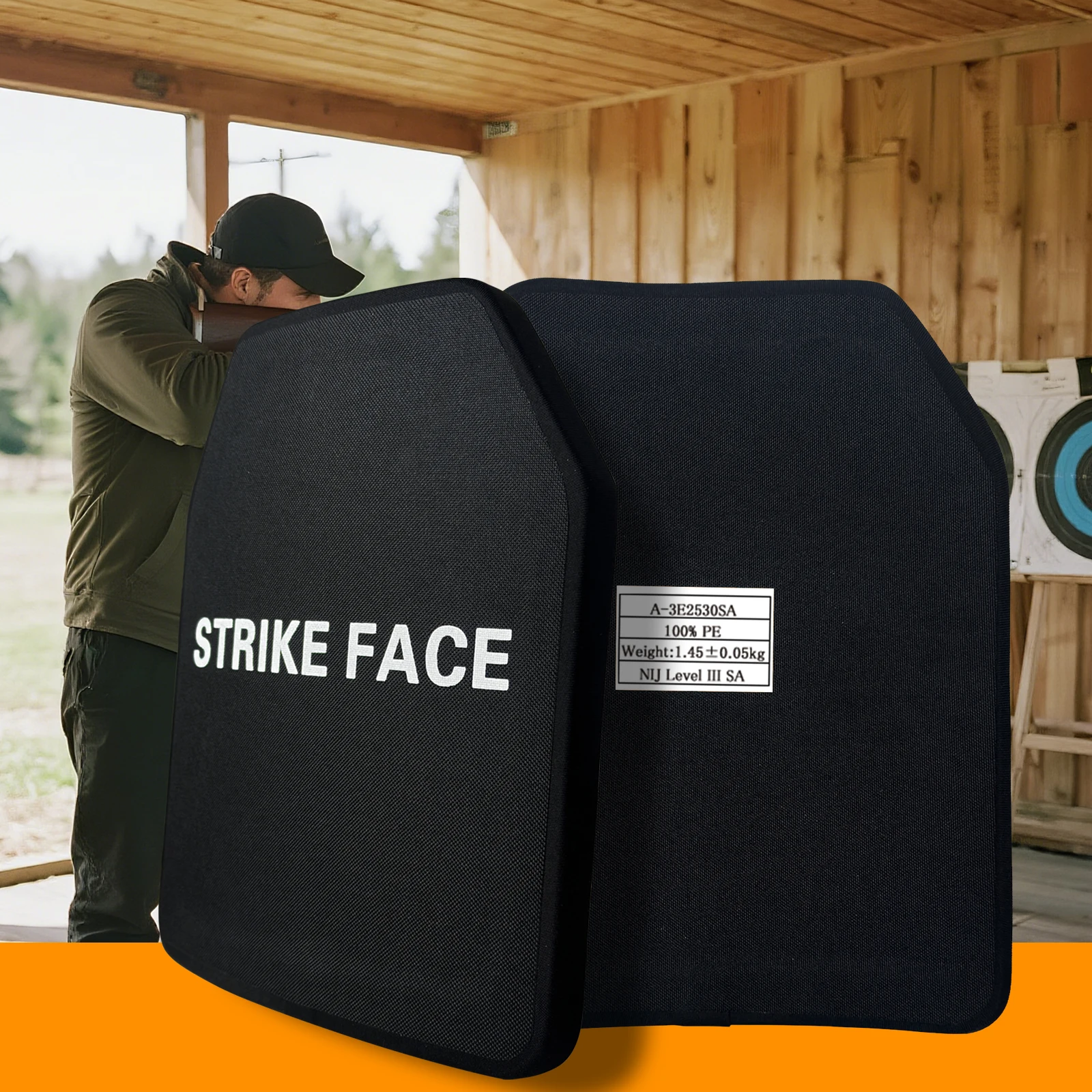 UNIONTAC NIJ III/NIJ IIIA placa a prueba de balas 10x12 luz táctica UHMWPE protección a prueba de balas armadura corporal chaleco placa de inserción - imagen 2