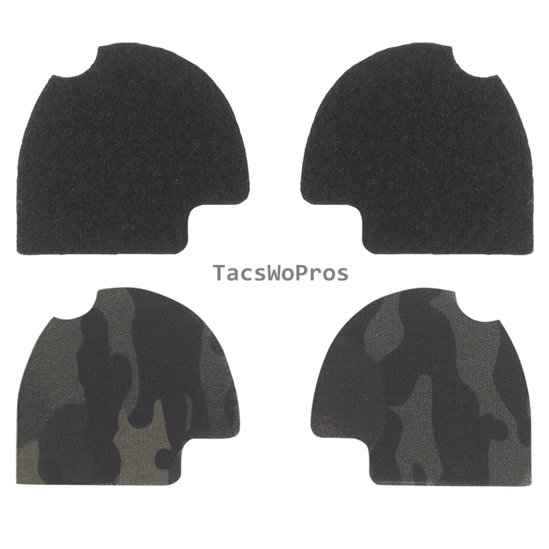 Pegatina para auriculares tácticos, almacenamiento de cables de camuflaje, parche mágico 2 en 1 para caza, tiro, auriculares deportivos, 2 uds. De pegatinas - imagen 3