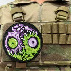 Parche táctico bordado ojo zombi – Gancho y bucle militar
