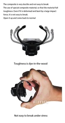 Soporte abatible FMA para auriculares PELTOR COMTAC y AMP