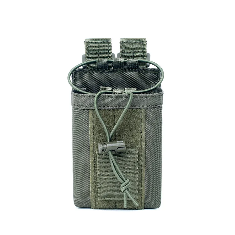Bolsa de walkie-talkie Molle para deportes tácticos al aire libre, accesorio de ventilador militar portátil, bolsa de Radio colgante, paquete de cintura pequeño - imagen 5