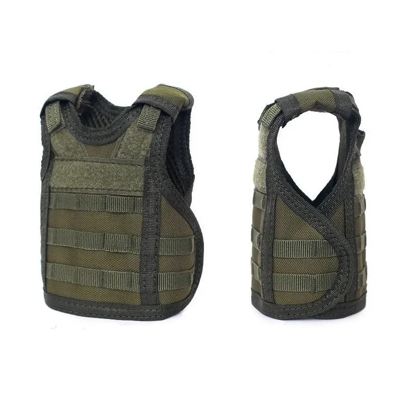 Chaleco táctico para cerveza, minichaleco Molle militar para caza, Enfriador de bebidas, botella de vino, correa de hombro ajustable - imagen 3