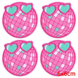 Parche bordado corazón rosa termoadhesivo - Aplicación ropa