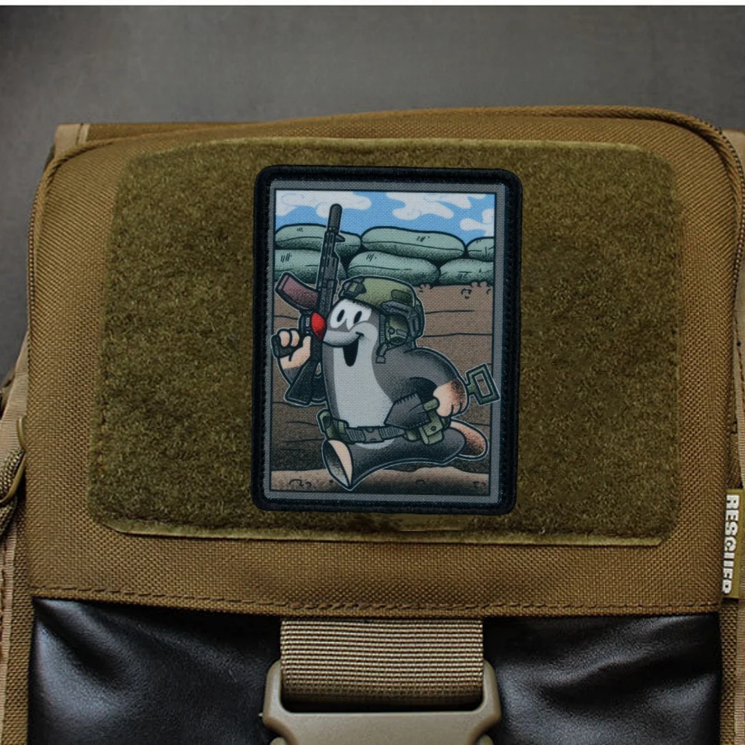 Krtek-Parche de insignia de moral táctica para operador de topo, brazalete del ejército militar, parches de gancho y bucle para ropa, mochila, pegatinas impresas - imagen 2