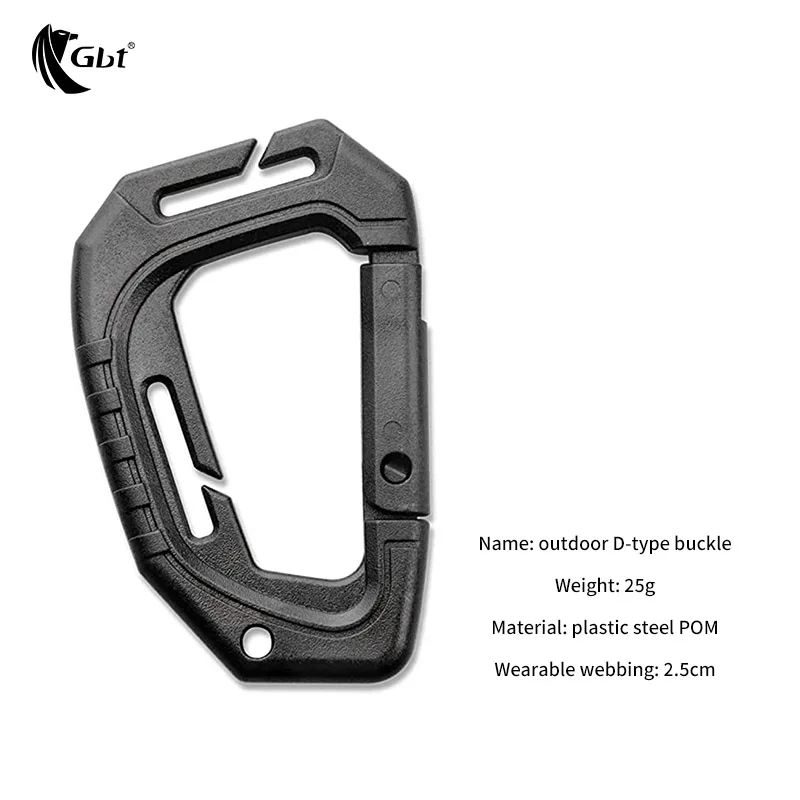 Mini llavero multiusos CC1, 5 piezas, cepillo de anillo en D de aluminio, multicolor - imagen 4