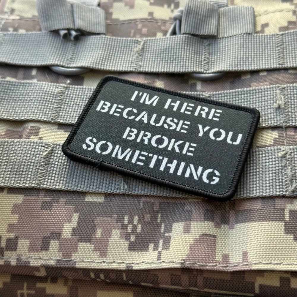 Parche táctico militar divertido impresión gancho y bucle para mochila - imagen 4