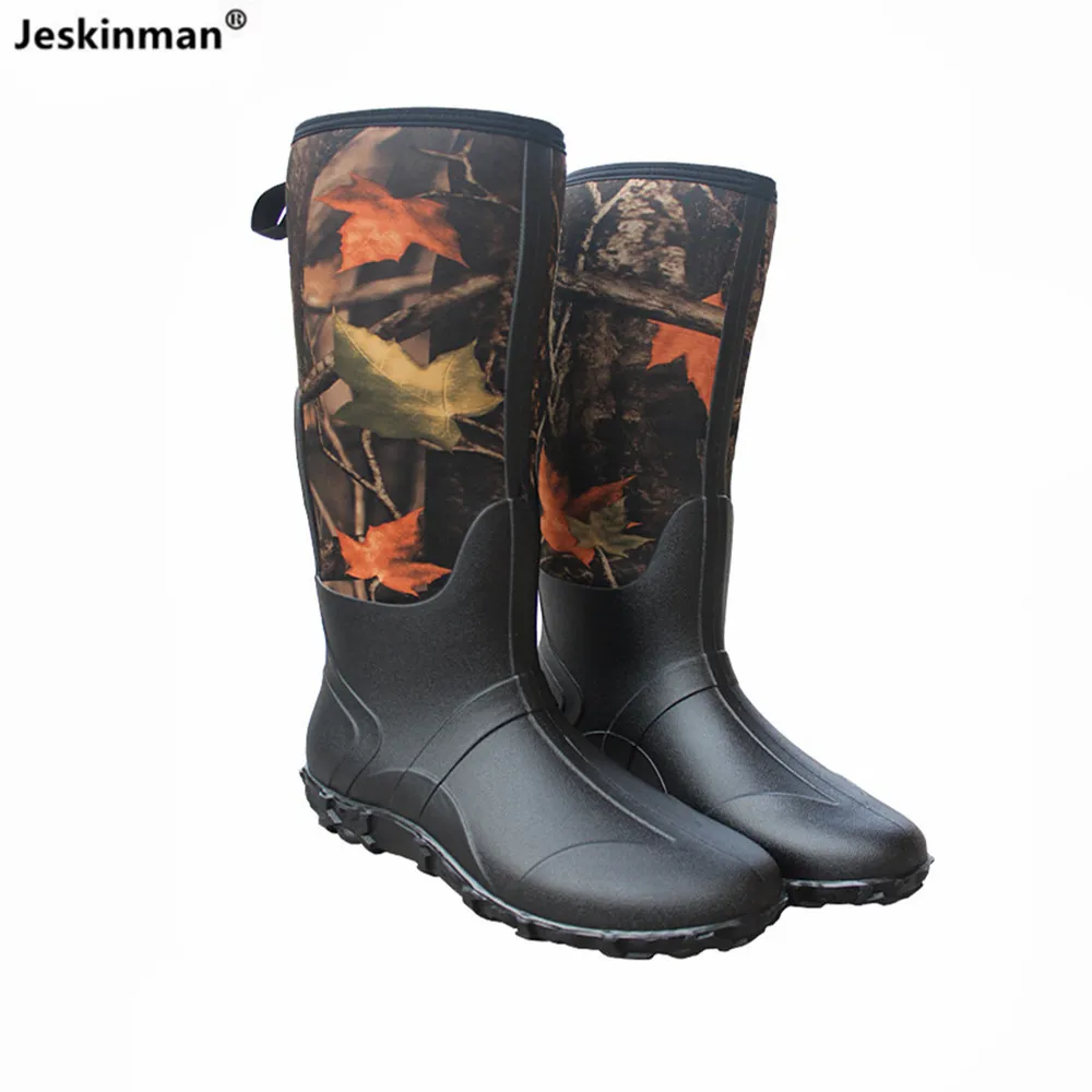 Zapatos de jungla para hombre de estilo europeo, botas de nieve duraderas, zapatos antiagua a la moda, zapatos para caza, pesca, lavado de coches, transpirables - imagen 2
