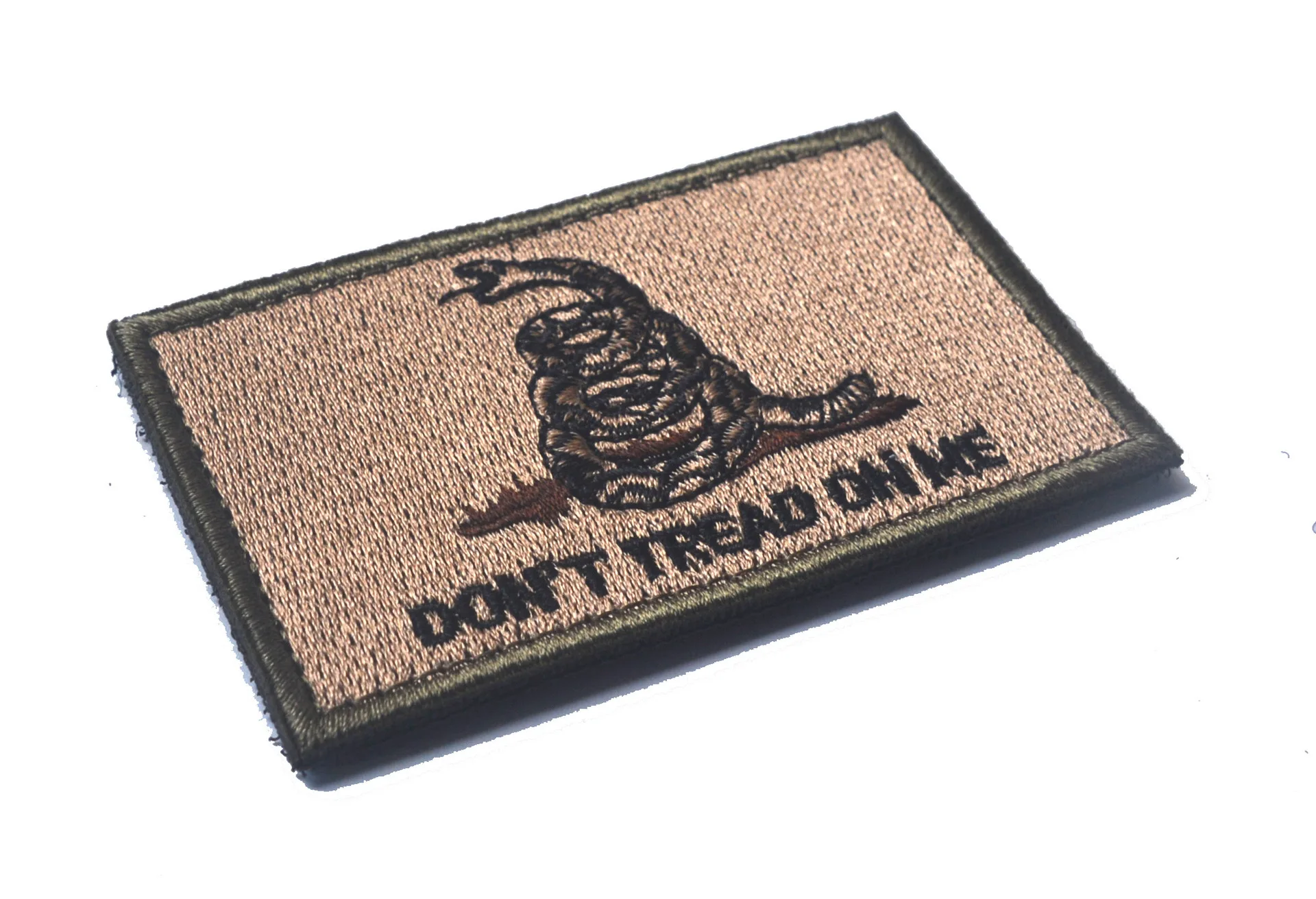 Sin paso en Snek, no paso a serpientes, parche de tela bordado, parches de hierro con gancho y anillo para ropa, costura, bordado militar - imagen 3