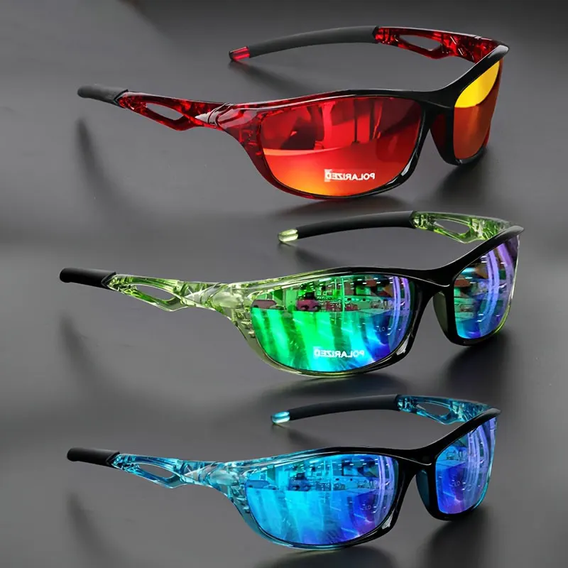 JSJM Gafas de pesca polarizadas profesionales HD UV400 antideslumbrantes para hombres y mujeres gafas de sol vintage adecuadas para conducir, golf, al aire libre - imagen 3