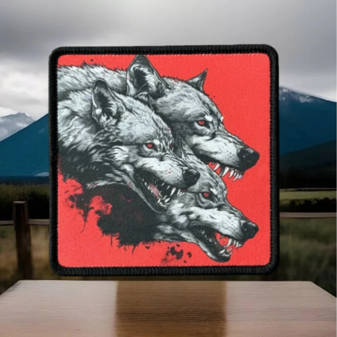 Parche para brazalete con estampado "Hellhound", insignia de moral táctica para ropa, parches militares con gancho, pegatinas para mochila - imagen 4