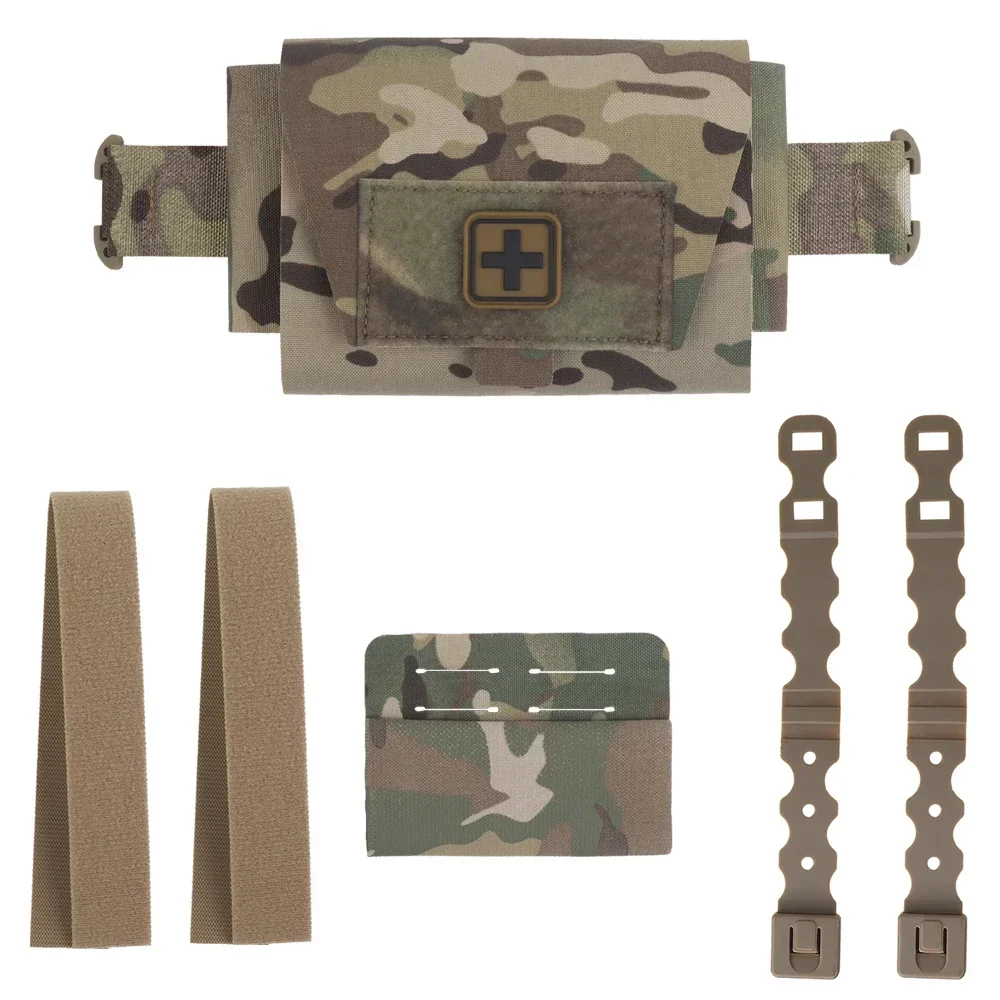 Bolsa táctica Micro compacta MED, paquete de kit de trauma con cinturón, bolsa de primeros auxilios de despliegue rápido MOLLE con soporte para torniquete - imagen 4