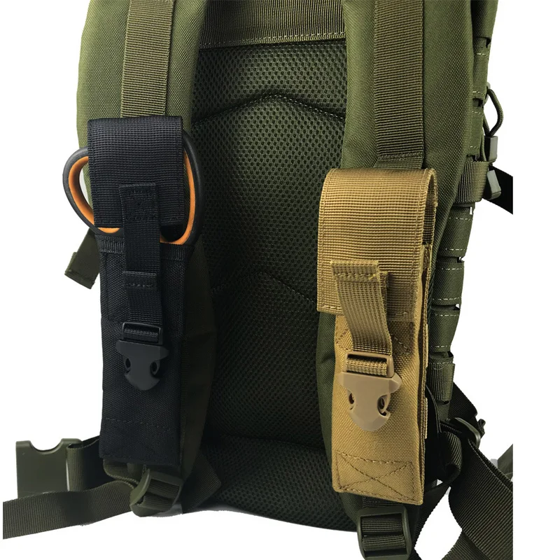 Bolsa táctica Molle para linterna, funda para linterna LED, riñonera para acampar al aire libre, accesorios de caza, paquete de bolsa de herramientas EDC, equipo
