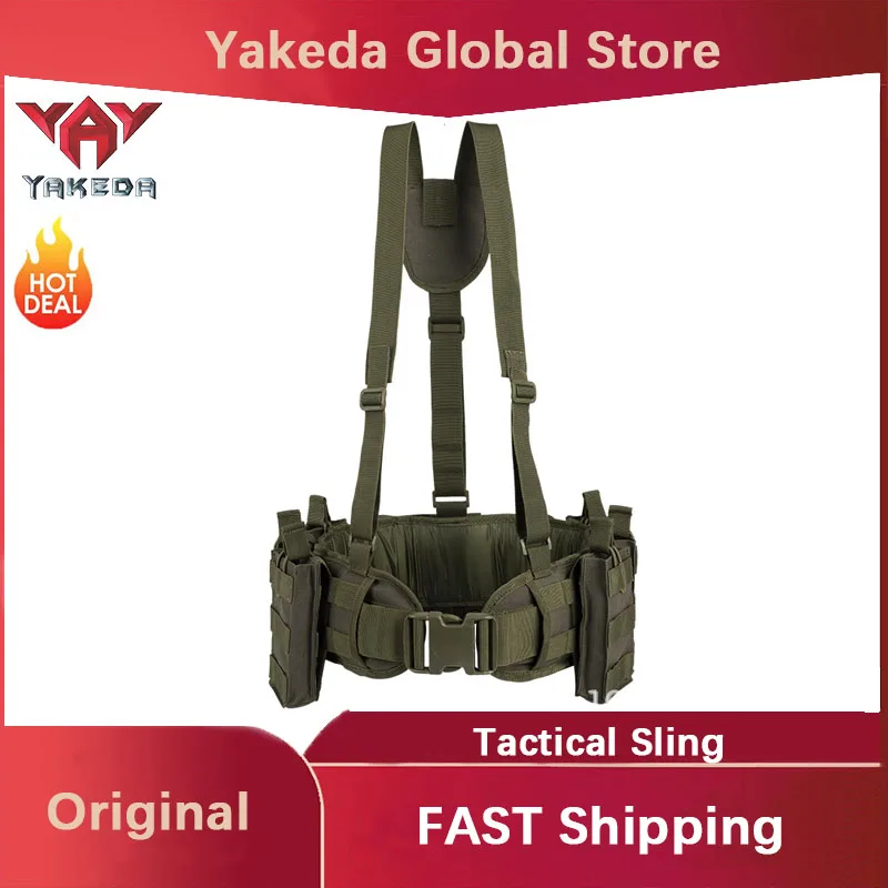Eslinga táctica YAKEDA, equipo táctico de poliéster para exteriores, banda para el vientre de camuflaje, chaleco táctico transpirable y resistente al desgaste - imagen 2