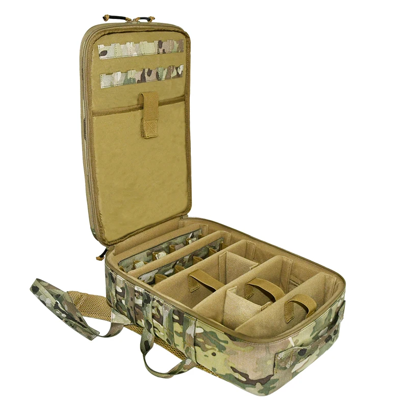 Mochila táctica para cámara de drones al aire libre con sistema MOLLE, gran capacidad, gran capacidad, múltiples compartimentos, capacidad para múltiples juegos - imagen 4