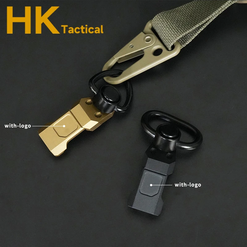 Soporte de eslinga QD táctico, adaptador Qd de compensación de 45 grados, eslingas giratorias de liberación rápida, Base de Metal para accesorios de caza de riel de 20MM - imagen 3