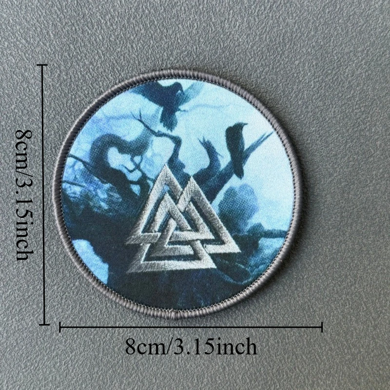 Crow Patch Parche táctico insignia moral con velcro gancho y bucle - imagen 3