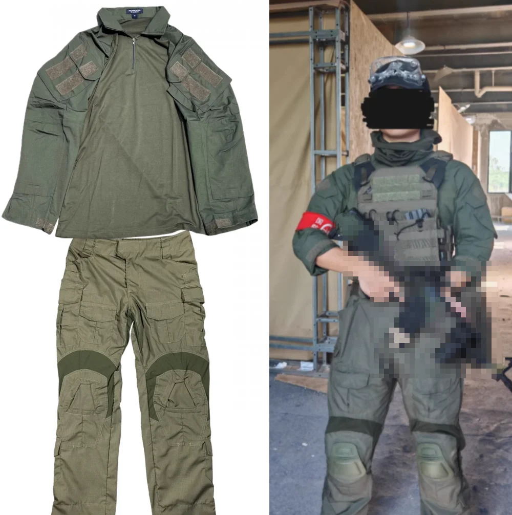Ranger green Tactics GEN3 G3 traje de rana de combate deportes al aire libre resistente al desgaste fuerza especial traje de rana de manga larga/pantalones largos