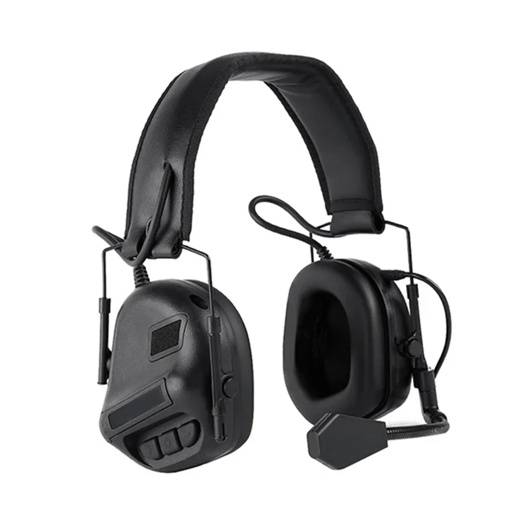 Auriculares tácticos sin sonido, versión de reducción de ruido, cabeza militar, caza, tiro Airsoft - imagen 2